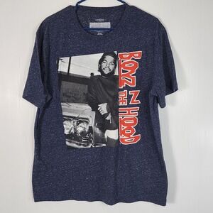 Hybrid Apparel T-Shirt Men's 2XL Boyz N The Hood Crew‎ Neck Tee Blue